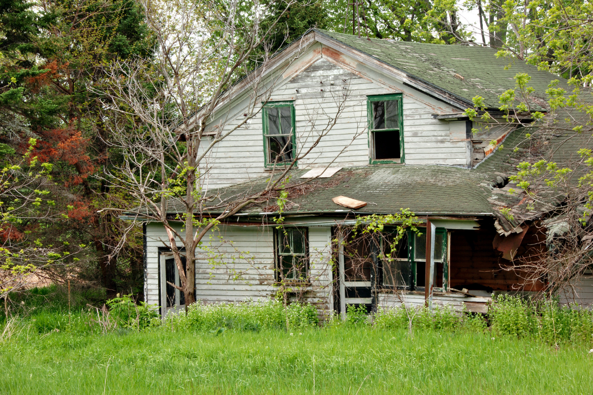 Maison abandonnée à donner